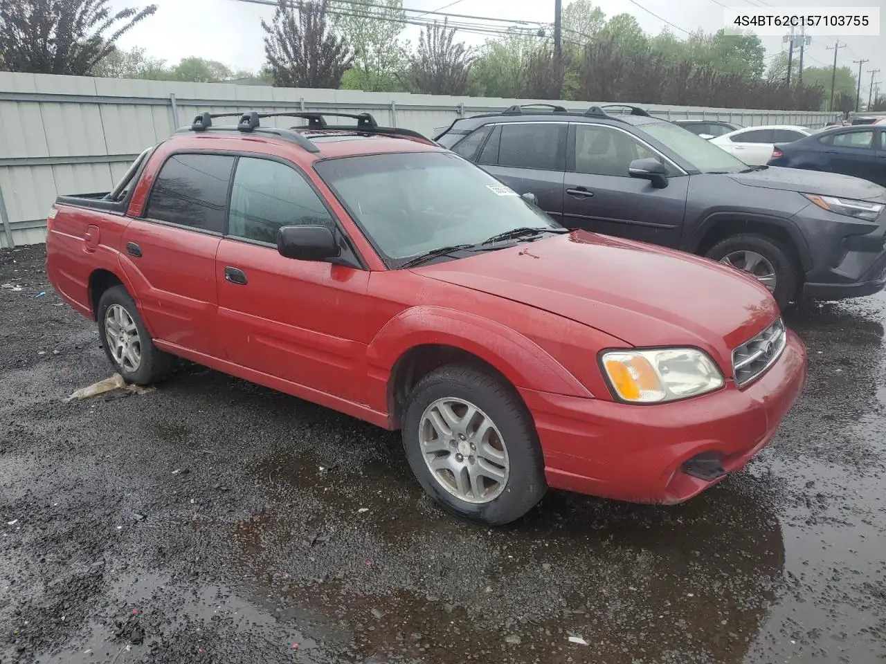 2005 Subaru Baja Sport VIN: 4S4BT62C157103755 Lot: 55627565