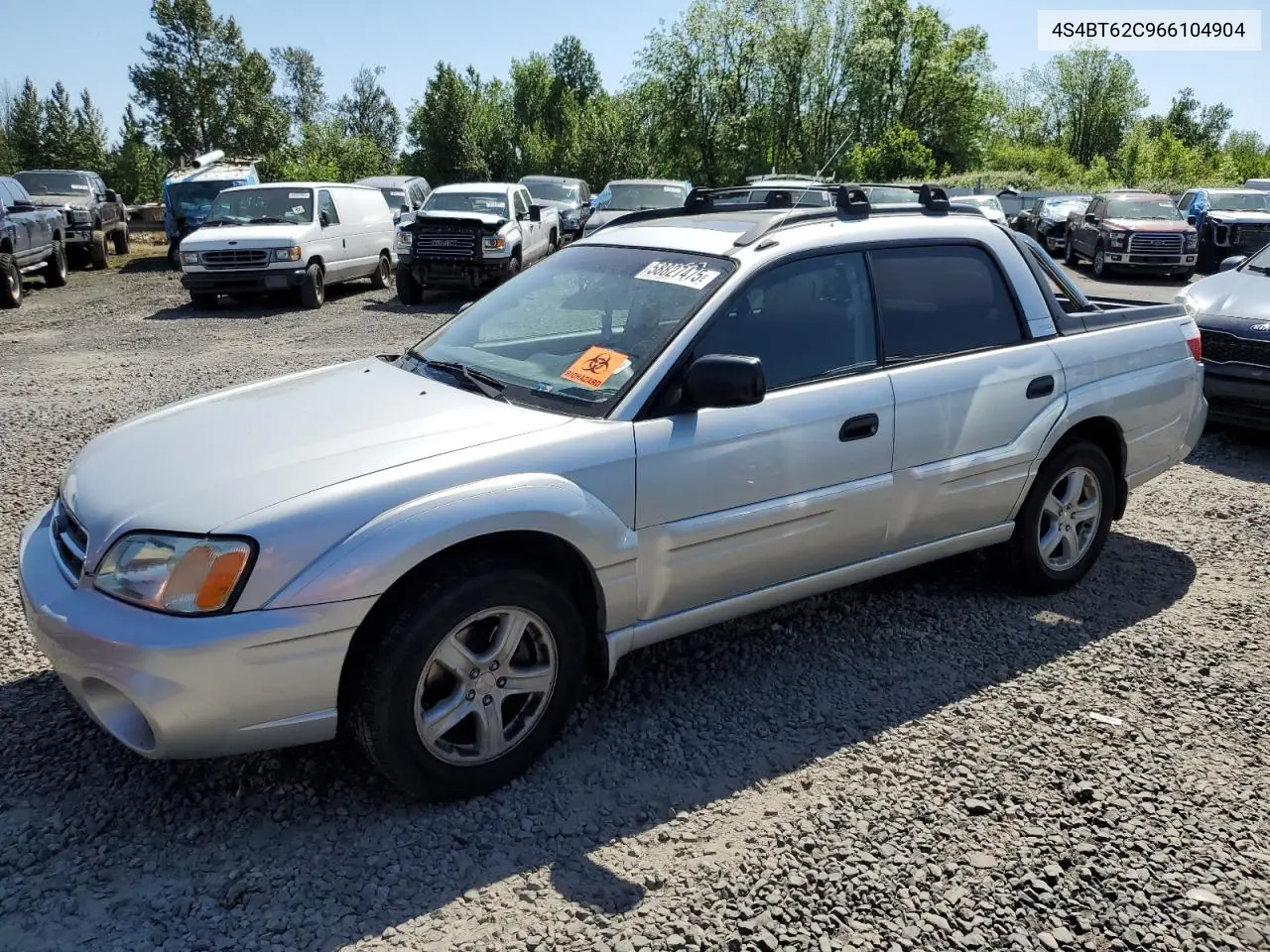 2006 Subaru Baja Sport VIN: 4S4BT62C966104904 Lot: 58827475