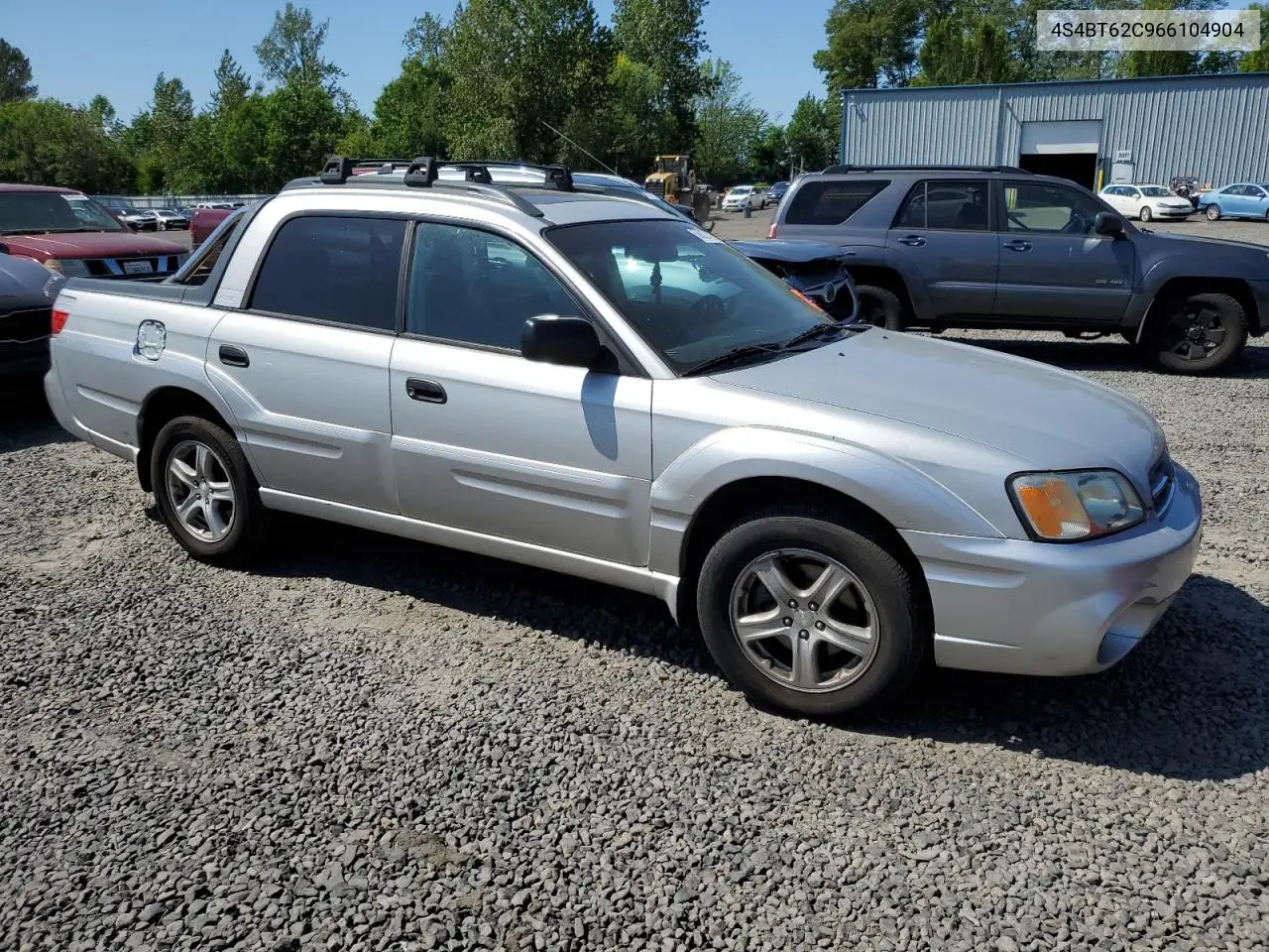 2006 Subaru Baja Sport VIN: 4S4BT62C966104904 Lot: 58827475