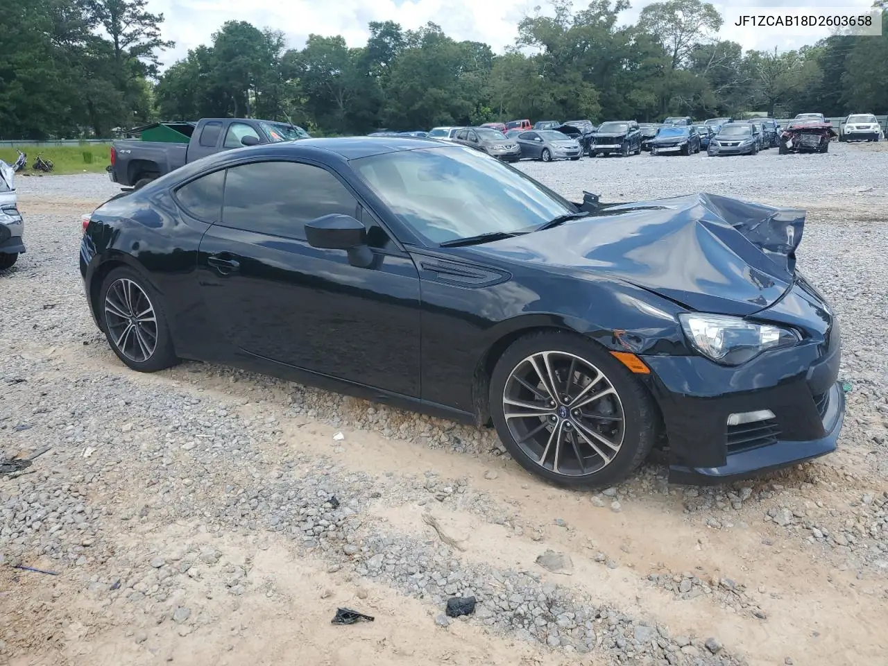 2013 Subaru Brz 2.0 Premium VIN: JF1ZCAB18D2603658 Lot: 62918795