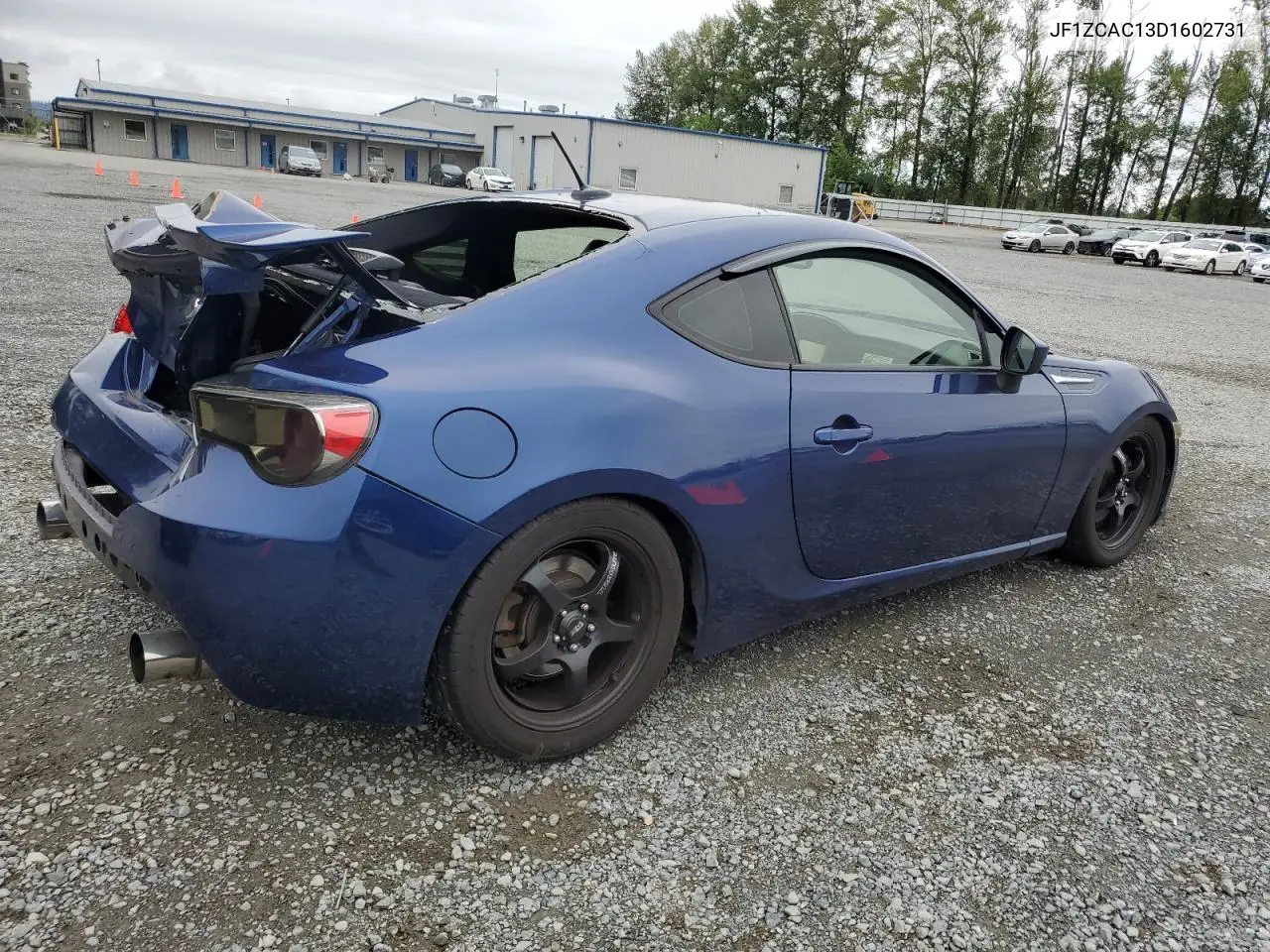 2013 Subaru Brz 2.0 Limited VIN: JF1ZCAC13D1602731 Lot: 64270475