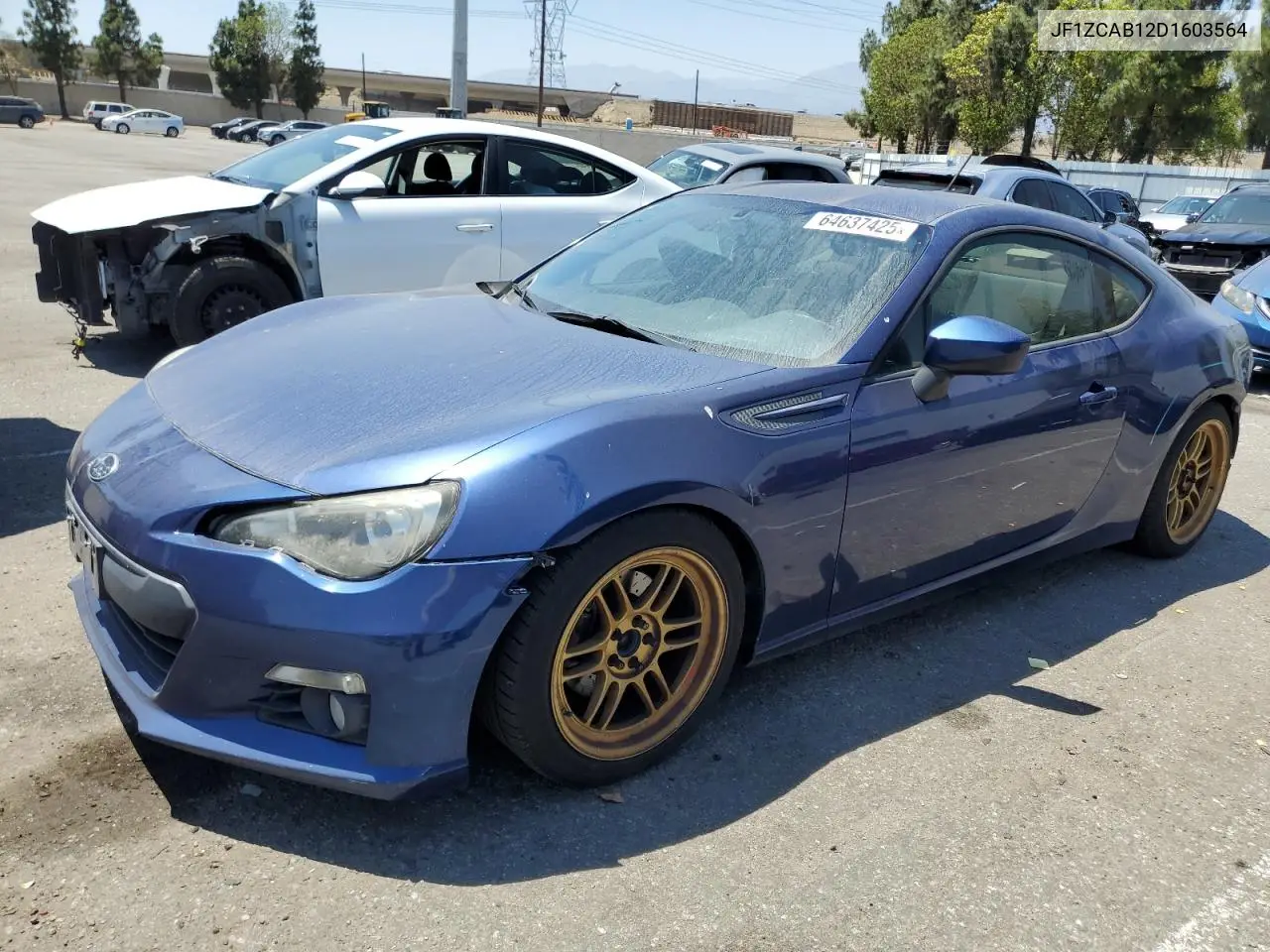2013 Subaru Brz 2.0 Premium VIN: JF1ZCAB12D1603564 Lot: 64637425