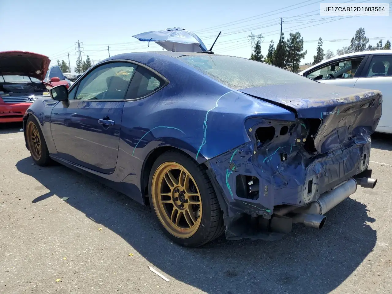2013 Subaru Brz 2.0 Premium VIN: JF1ZCAB12D1603564 Lot: 64637425
