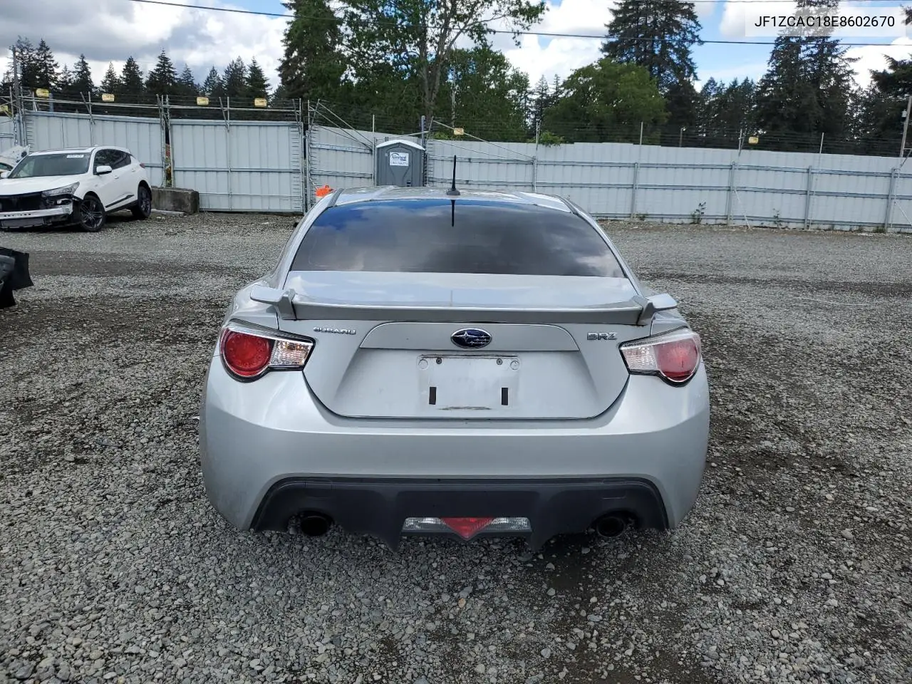 2014 Subaru Brz 2.0 Limited VIN: JF1ZCAC18E8602670 Lot: 56217745