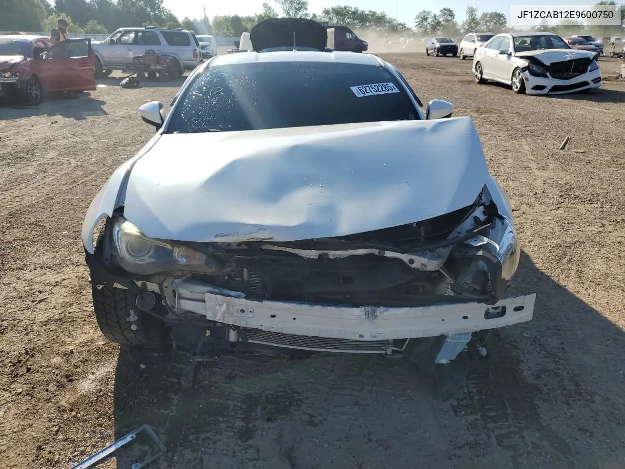 2014 Subaru Brz 2.0 Premium VIN: JF1ZCAB12E9600750 Lot: 62752285