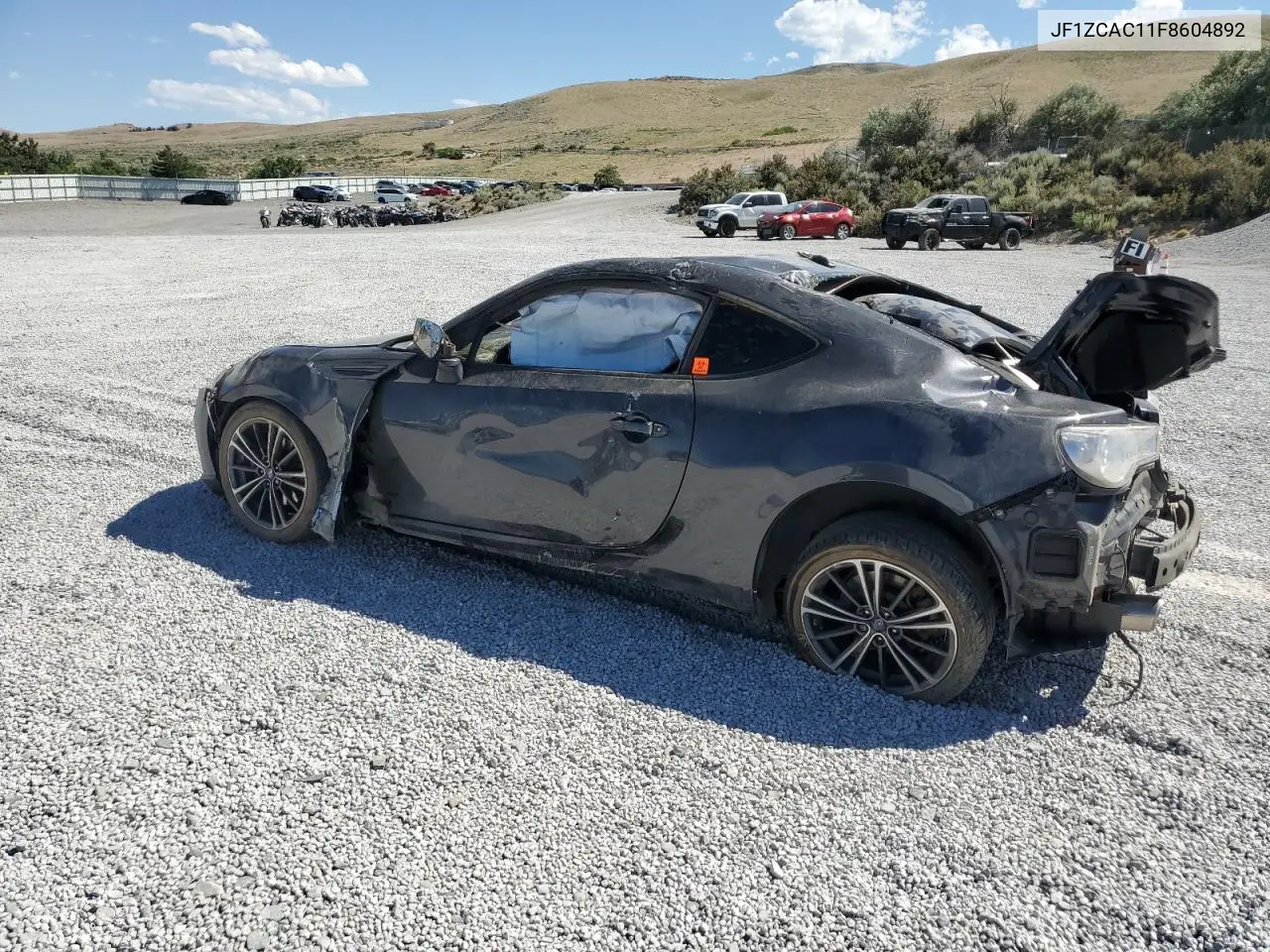 2015 Subaru Brz 2.0 Limited VIN: JF1ZCAC11F8604892 Lot: 62886435