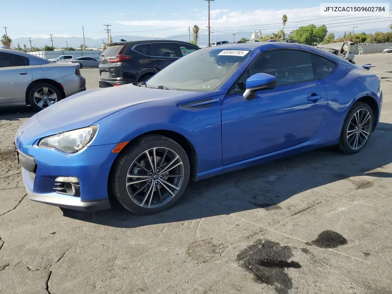 2016 Subaru Brz 2.0 Limited VIN: JF1ZCAC15G9602784 Lot: 63340765
