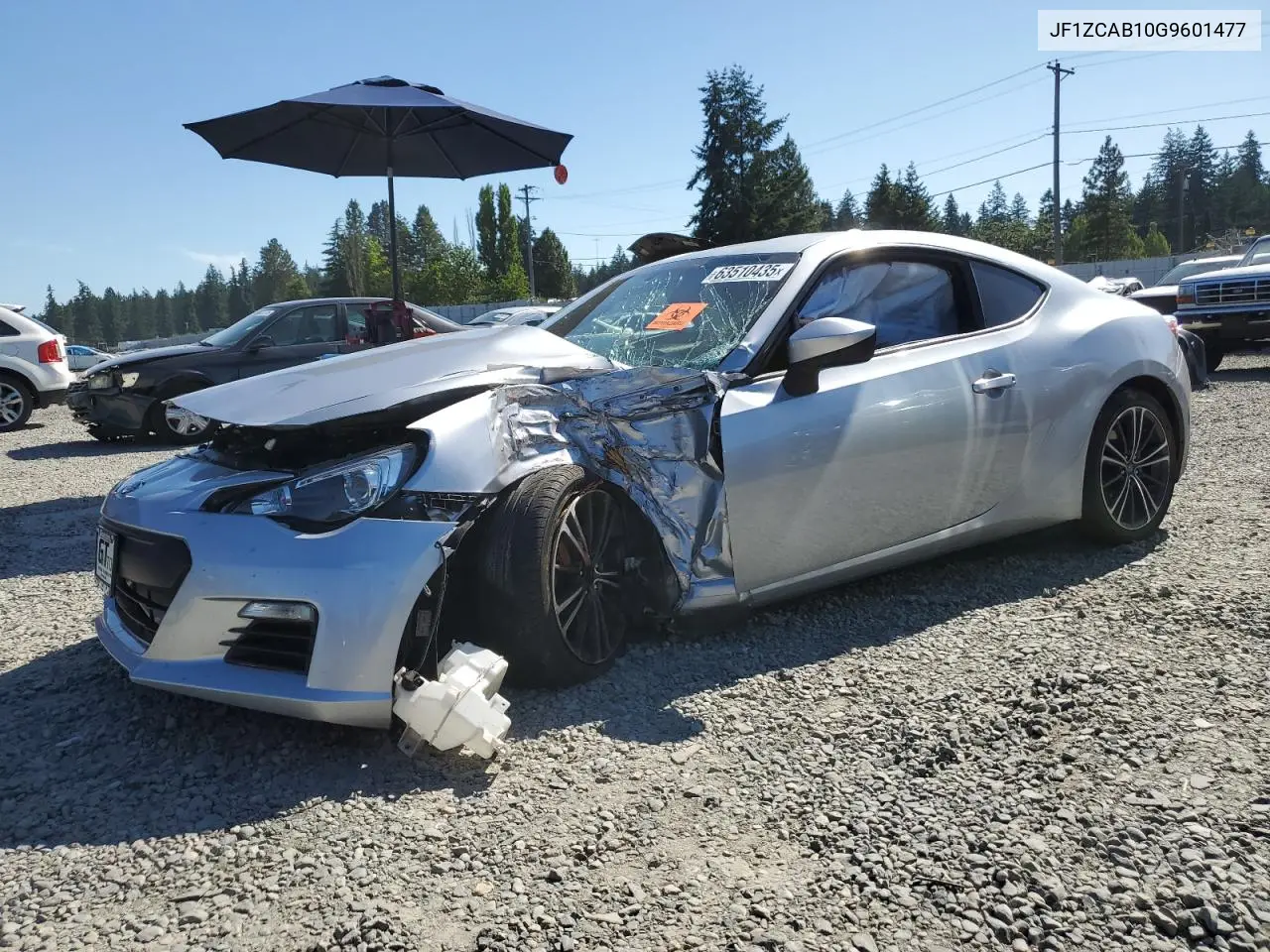 2016 Subaru Brz 2.0 Premium VIN: JF1ZCAB10G9601477 Lot: 63510435