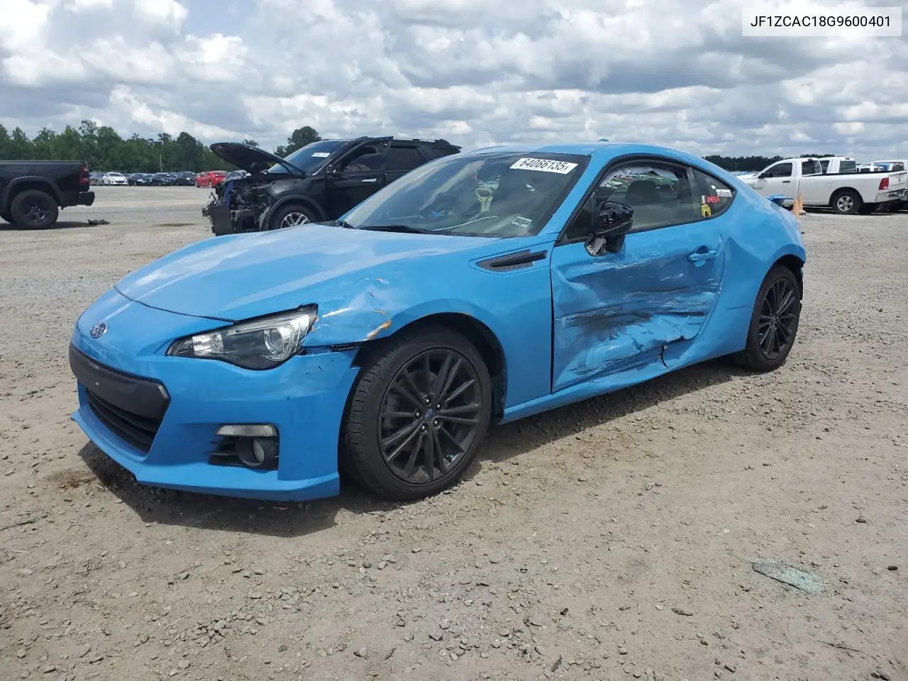 2016 Subaru Brz 2.0 Limited VIN: JF1ZCAC18G9600401 Lot: 64066135