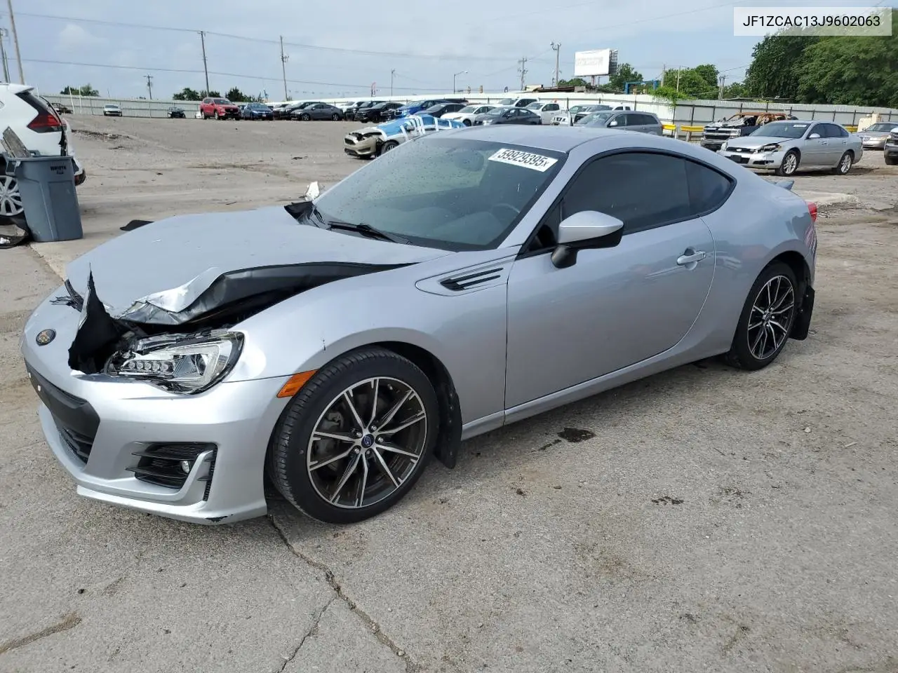 2018 Subaru Brz 2.0 Limited VIN: JF1ZCAC13J9602063 Lot: 59929395