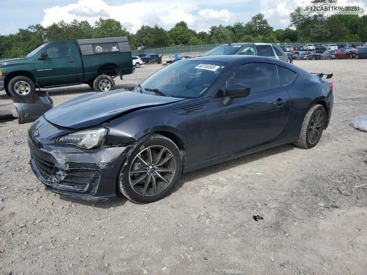 2019 Subaru Brz Premium VIN: JF1ZCAB11K9600251 Lot: 60756505