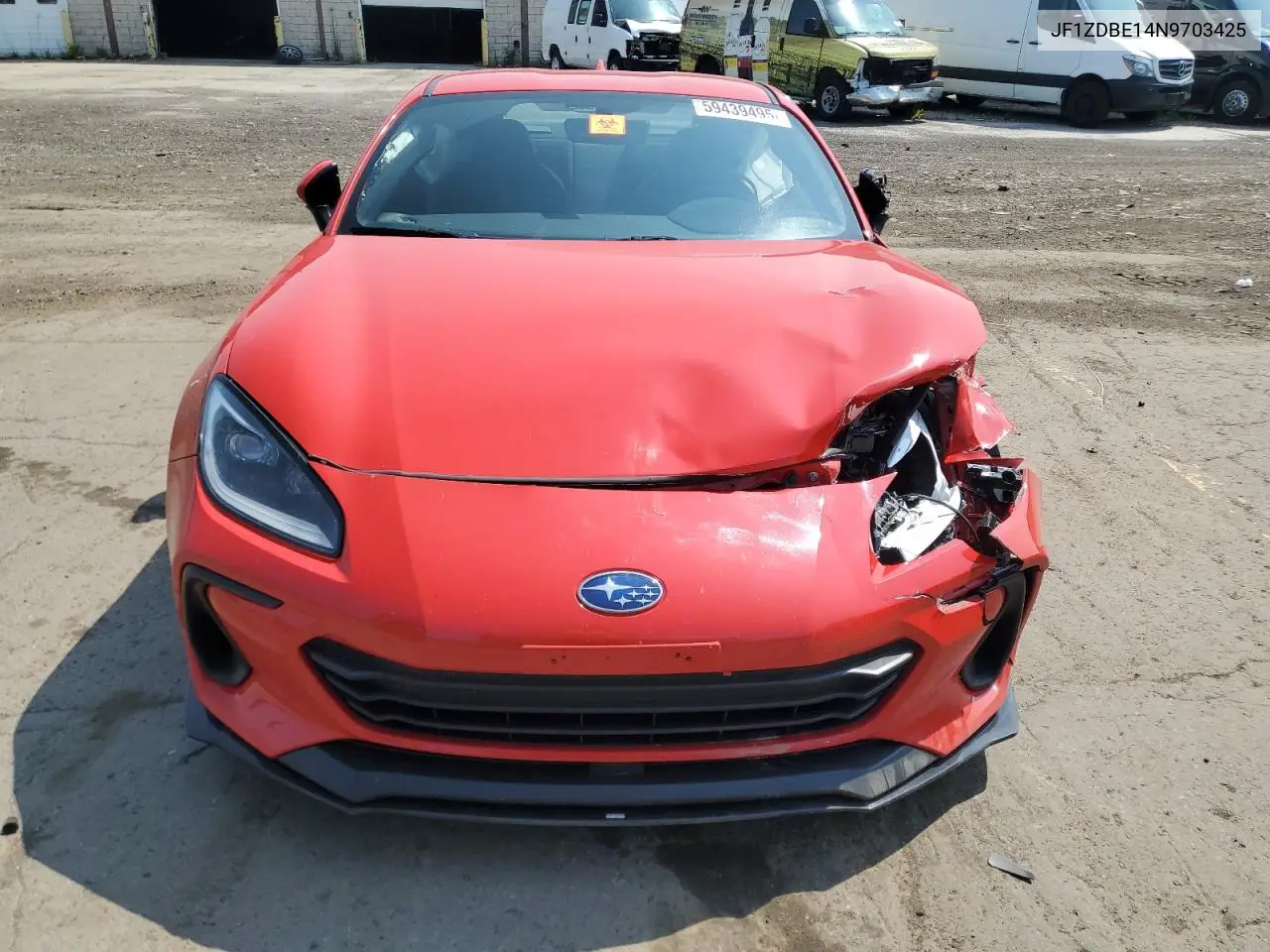 2022 Subaru Brz Limited VIN: JF1ZDBE14N9703425 Lot: 59439495