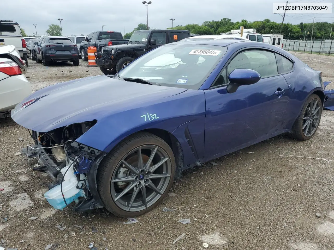 2022 Subaru Brz Limited VIN: JF1ZDBF17N8703049 Lot: 62386845