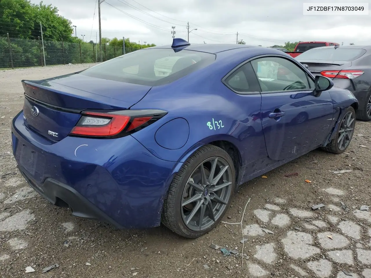 2022 Subaru Brz Limited VIN: JF1ZDBF17N8703049 Lot: 62386845