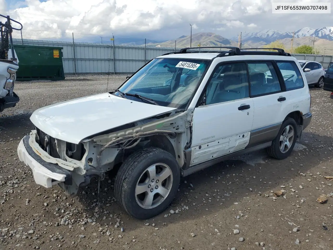 1998 Subaru Forester S VIN: JF1SF6553WG707498 Lot: 54815395