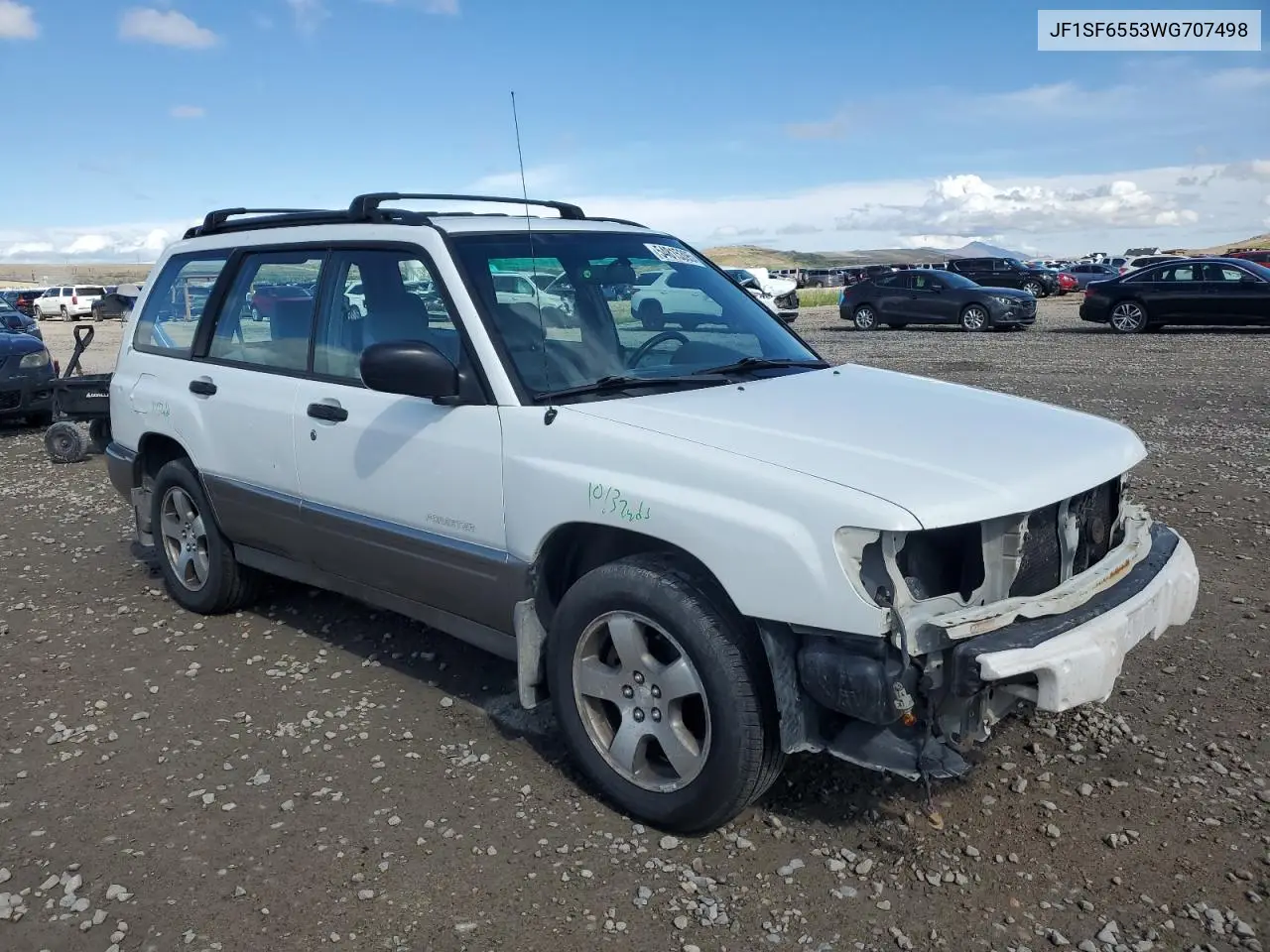 1998 Subaru Forester S VIN: JF1SF6553WG707498 Lot: 54815395