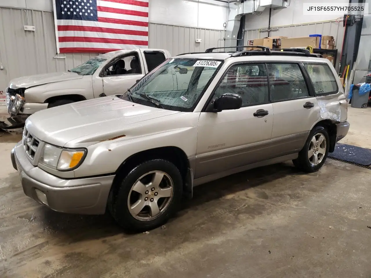 2000 Subaru Forester S VIN: JF1SF6557YH705525 Lot: 51226305