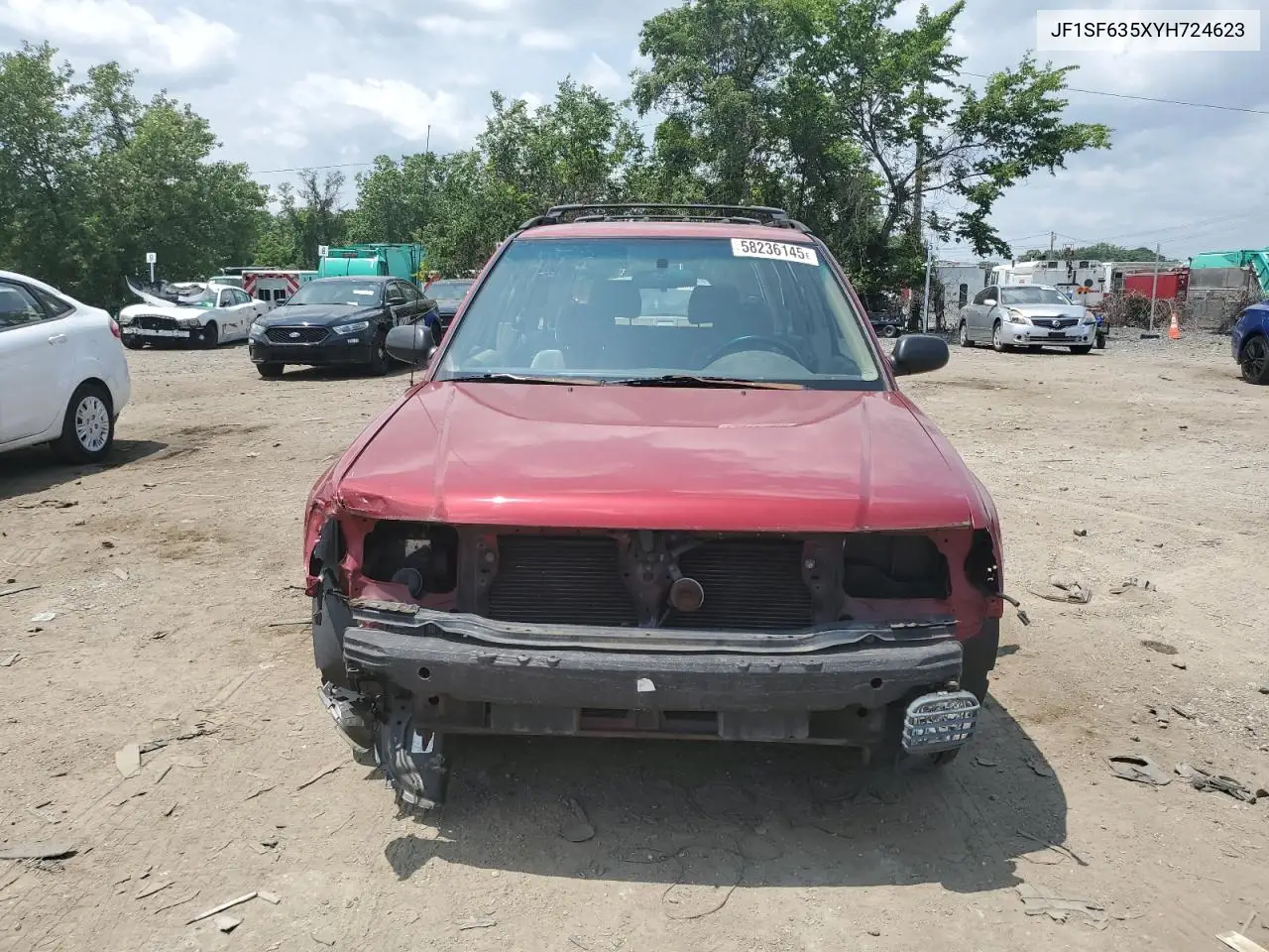 2000 Subaru Forester L VIN: JF1SF635XYH724623 Lot: 58236145
