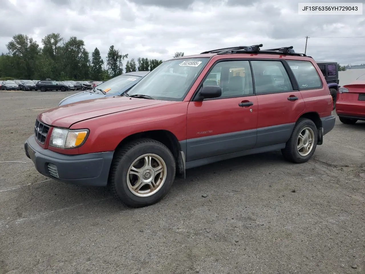 2000 Subaru Forester L VIN: JF1SF6356YH729043 Lot: 60245895