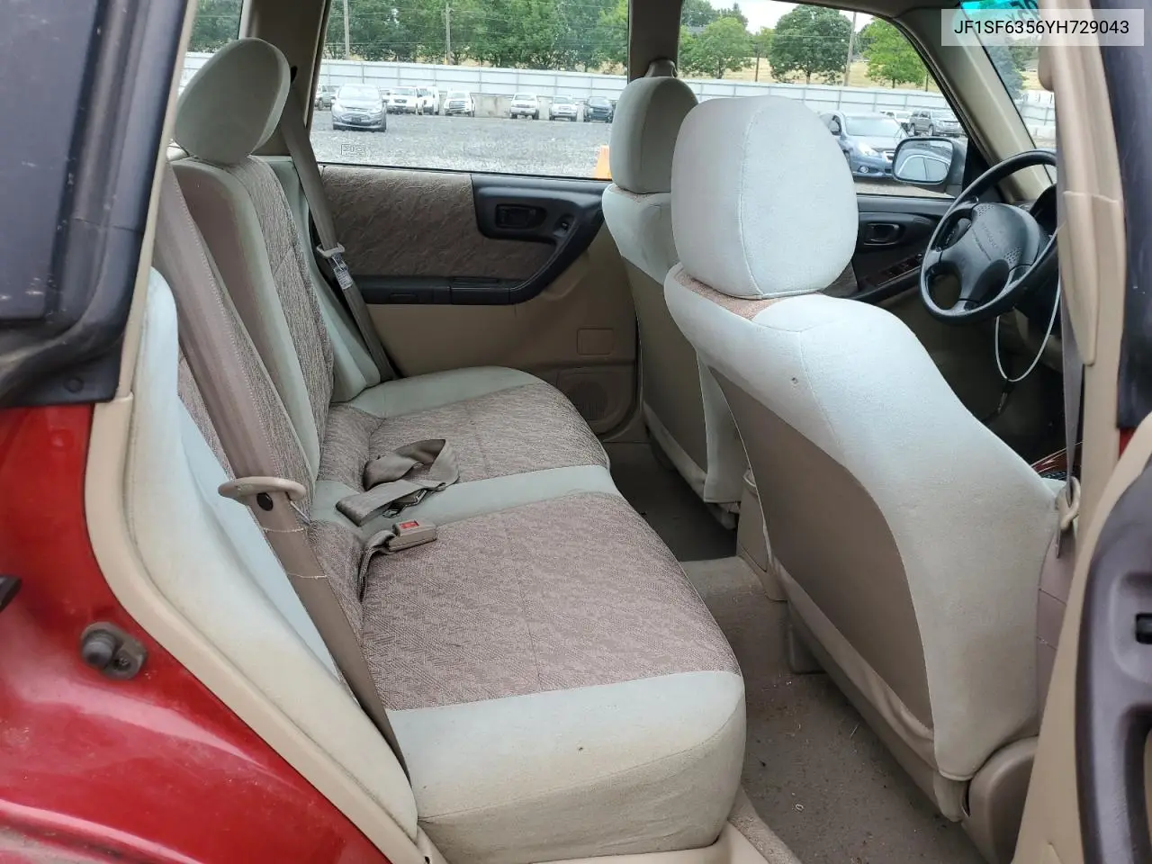 2000 Subaru Forester L VIN: JF1SF6356YH729043 Lot: 60245895