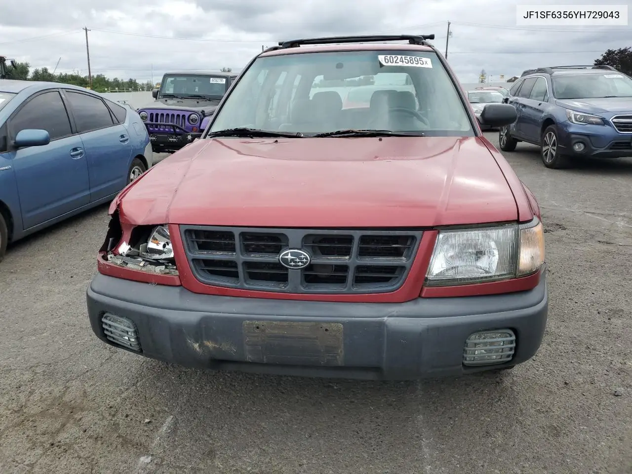 2000 Subaru Forester L VIN: JF1SF6356YH729043 Lot: 60245895