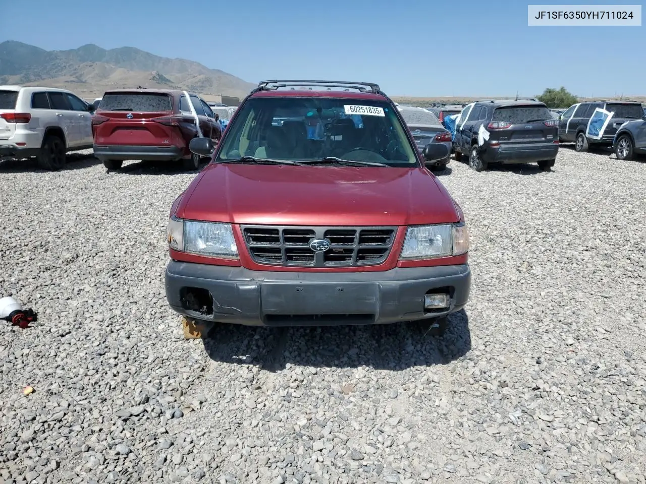 2000 Subaru Forester L VIN: JF1SF6350YH711024 Lot: 60251835