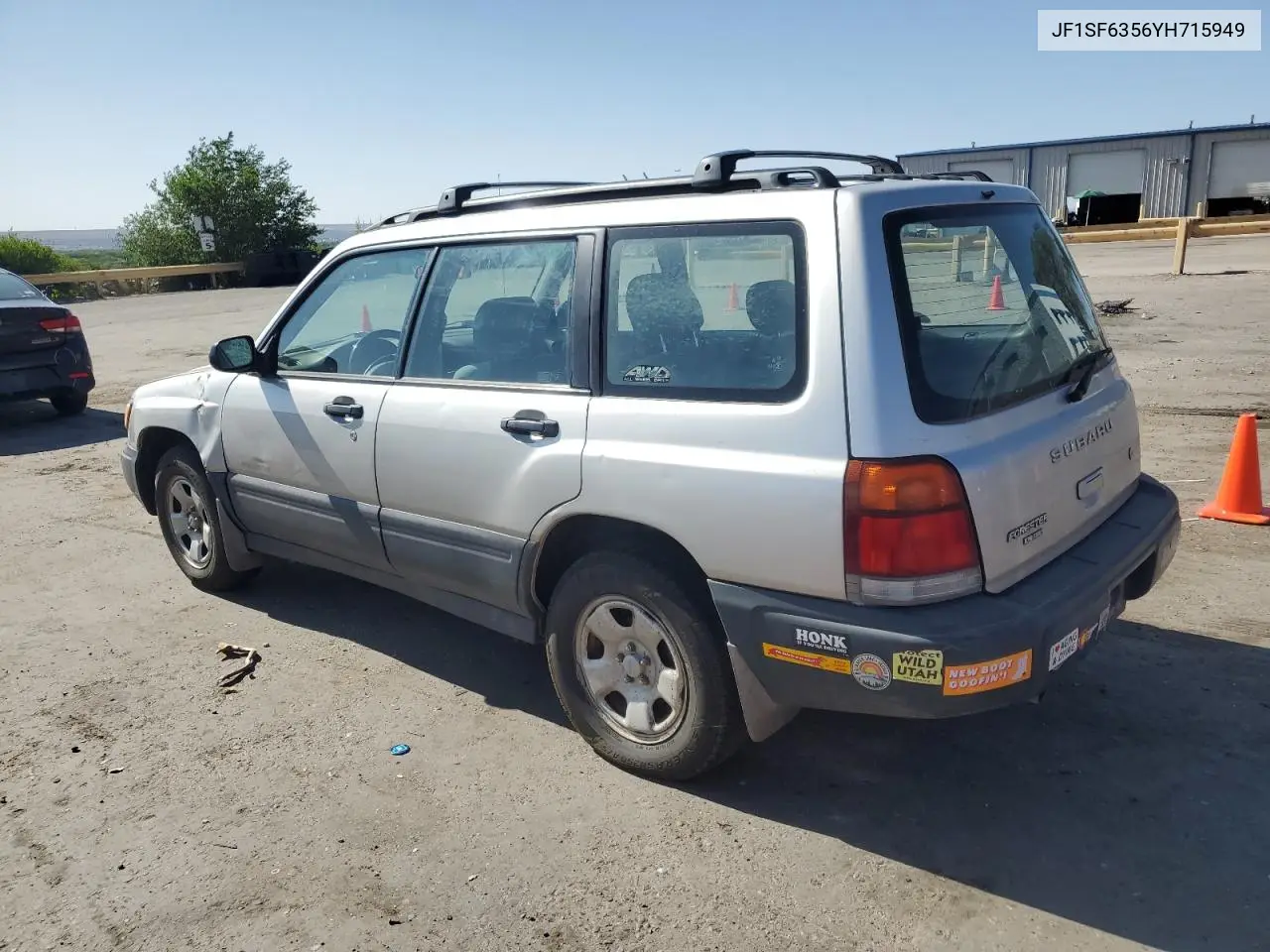 2000 Subaru Forester L VIN: JF1SF6356YH715949 Lot: 60897255