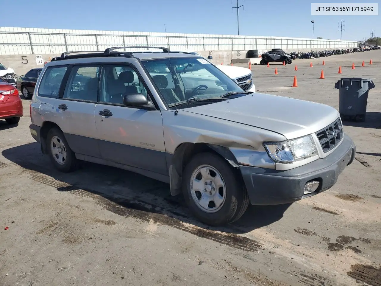 2000 Subaru Forester L VIN: JF1SF6356YH715949 Lot: 60897255