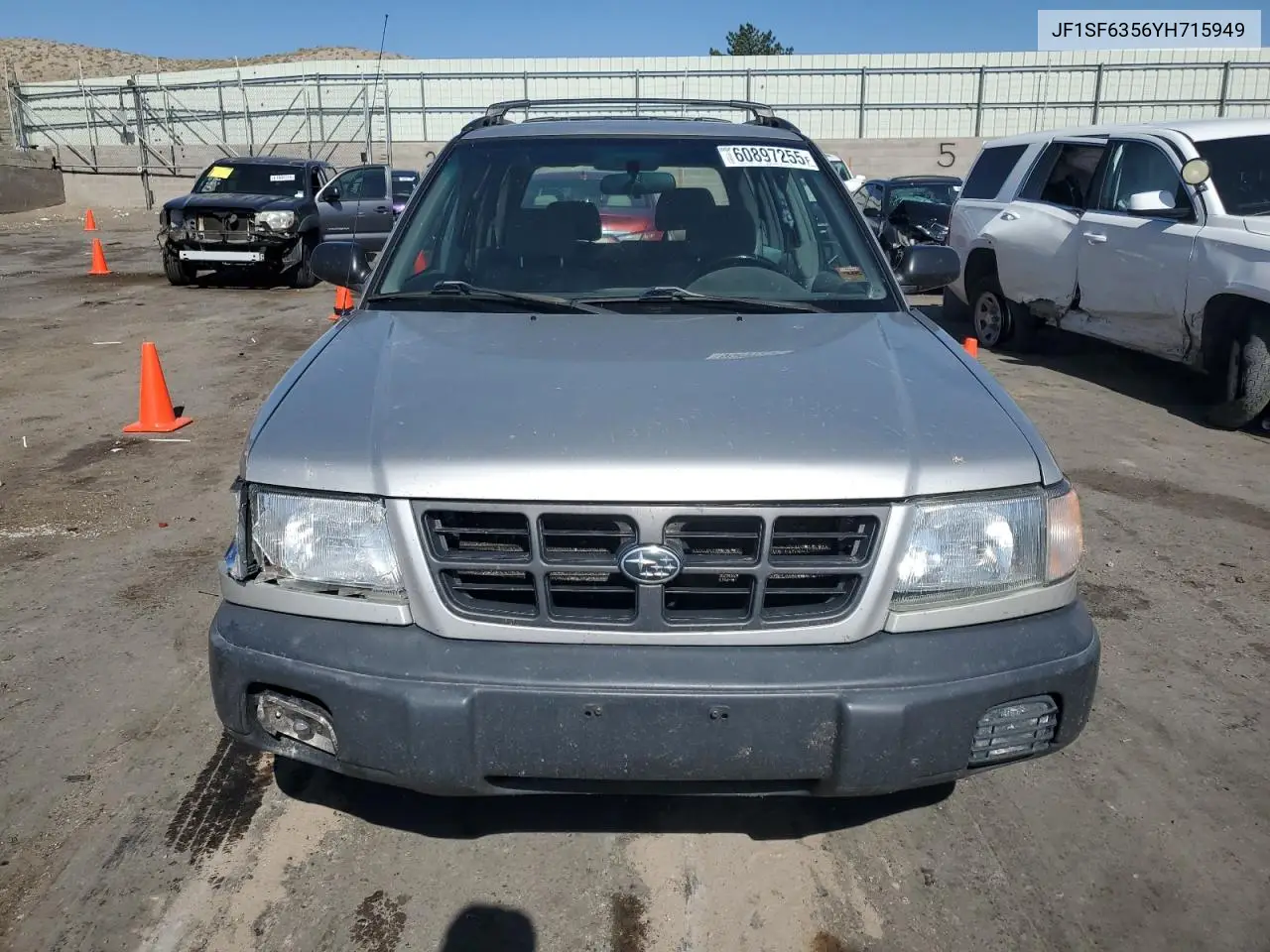 2000 Subaru Forester L VIN: JF1SF6356YH715949 Lot: 60897255