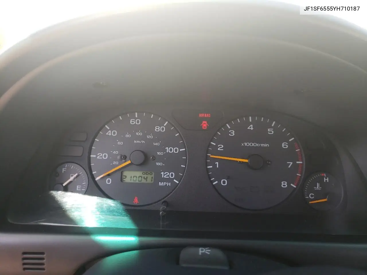 2000 Subaru Forester S VIN: JF1SF6555YH710187 Lot: 61556665
