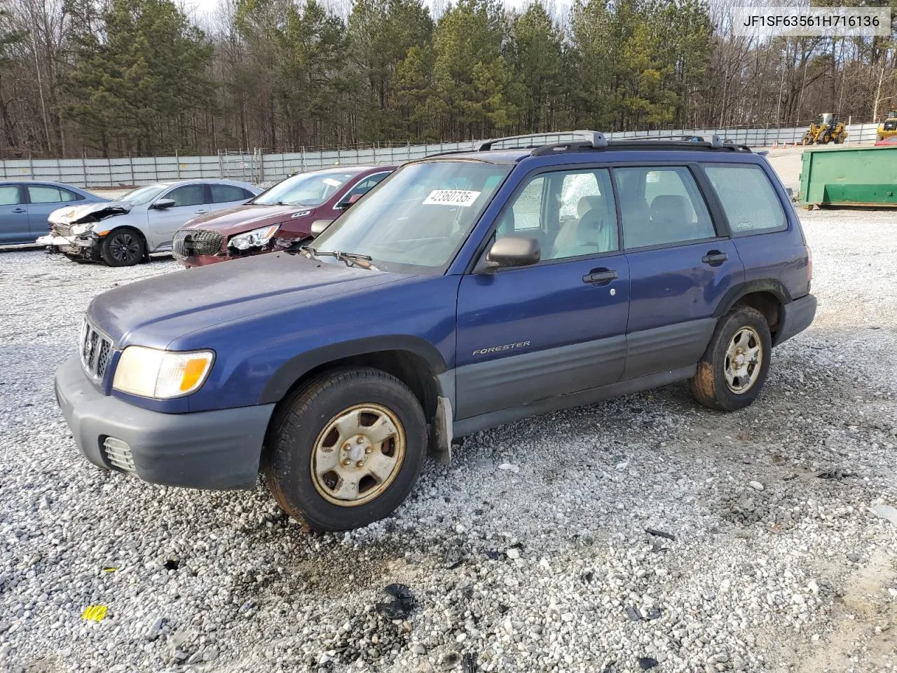 2001 Subaru Forester L VIN: JF1SF63561H716136 Lot: 42360735