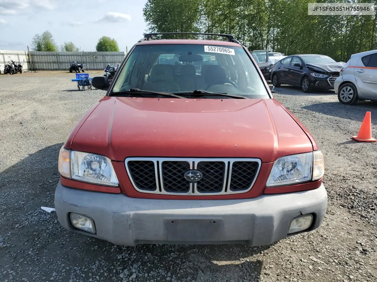2001 Subaru Forester L VIN: JF1SF63551H755946 Lot: 55270965