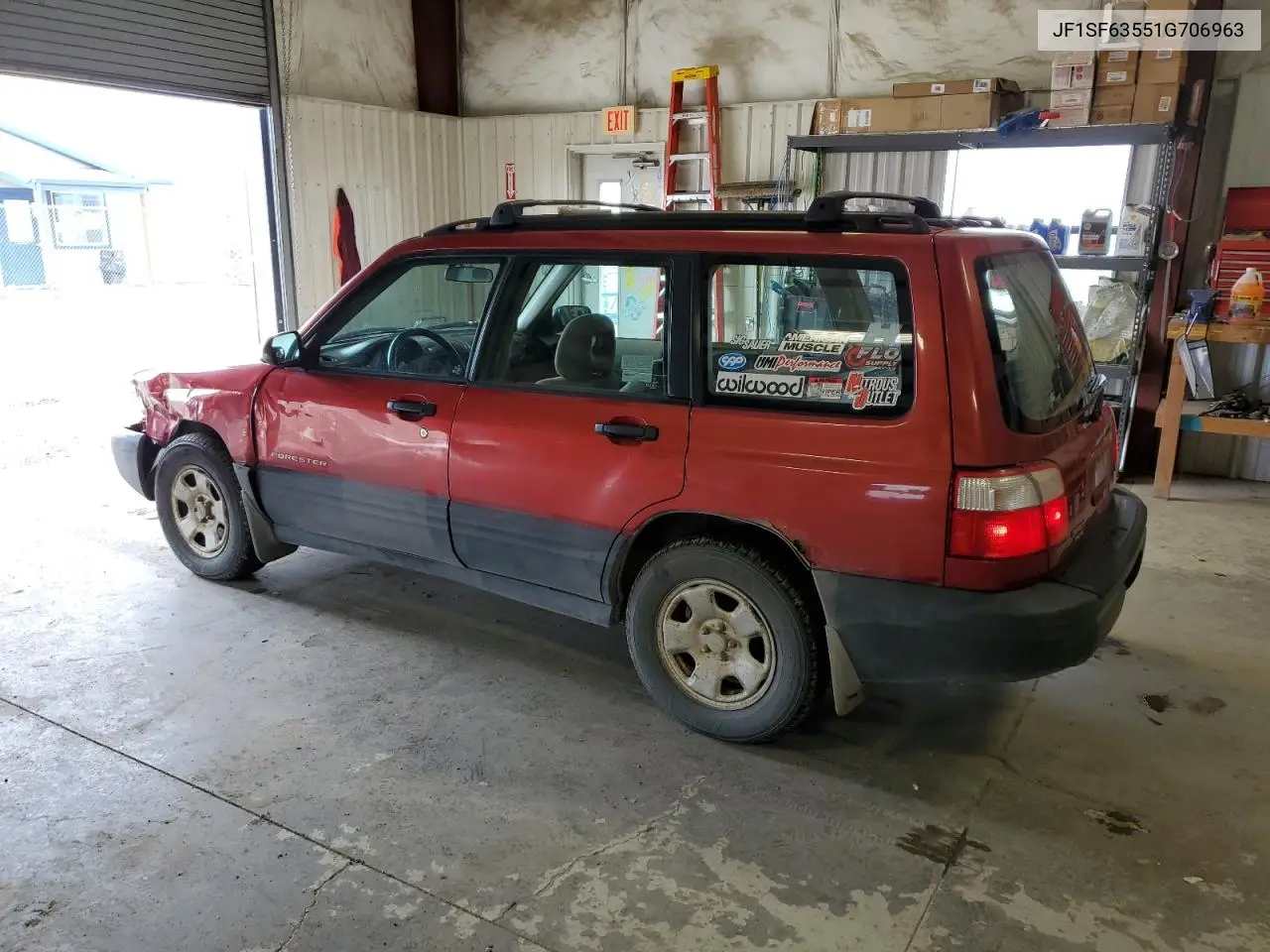 2001 Subaru Forester L VIN: JF1SF63551G706963 Lot: 55777215