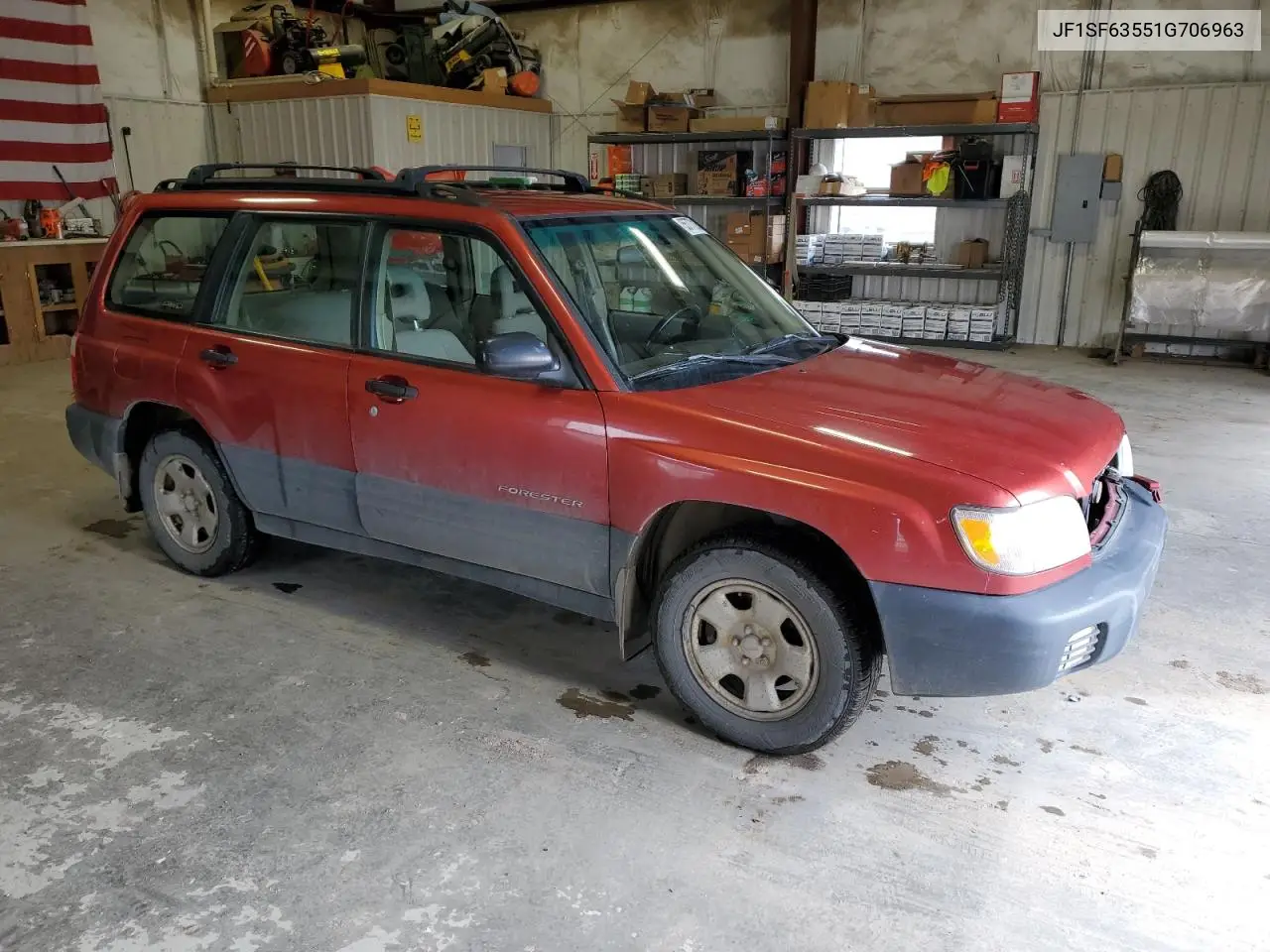 2001 Subaru Forester L VIN: JF1SF63551G706963 Lot: 55777215