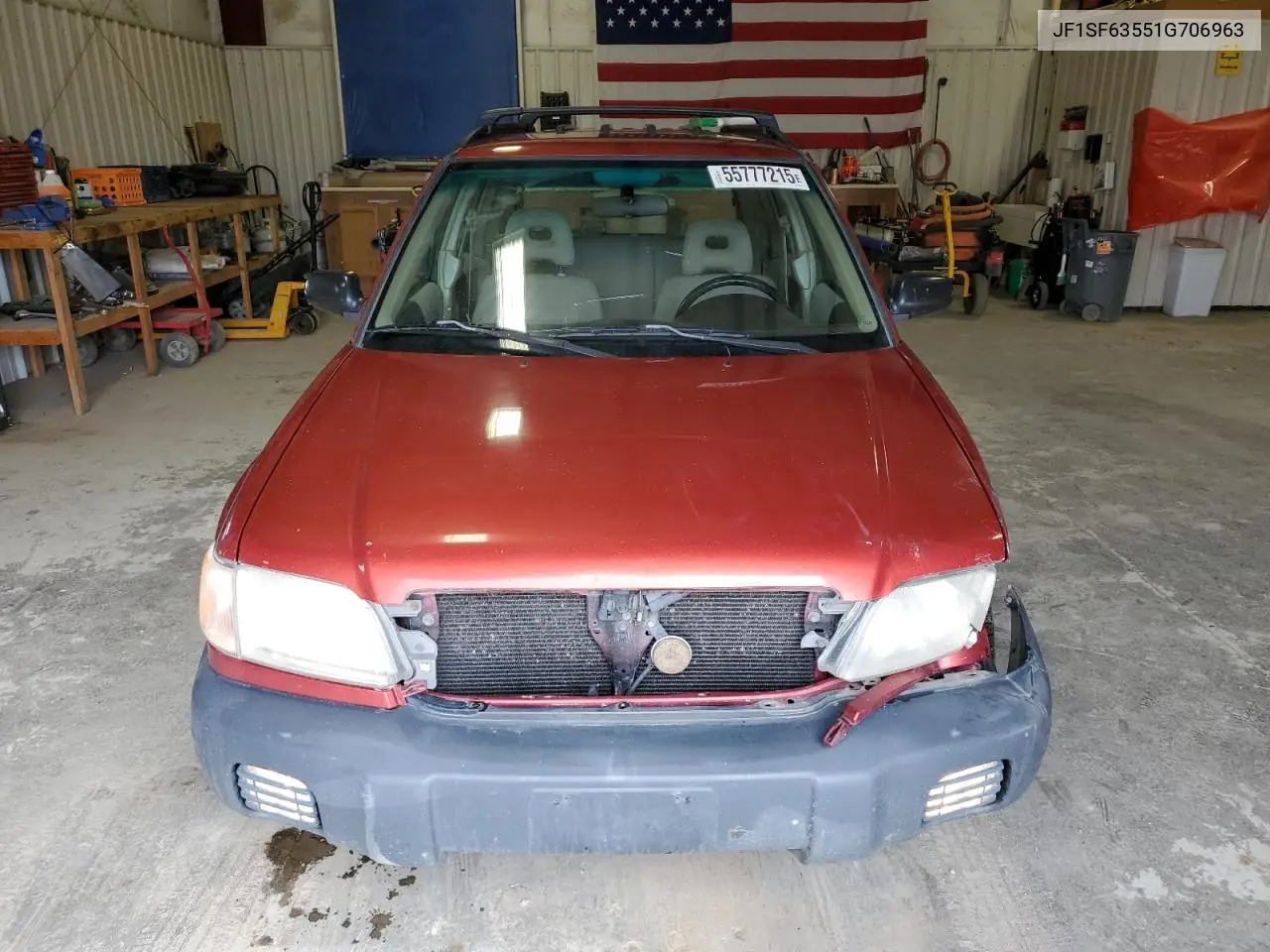 2001 Subaru Forester L VIN: JF1SF63551G706963 Lot: 55777215