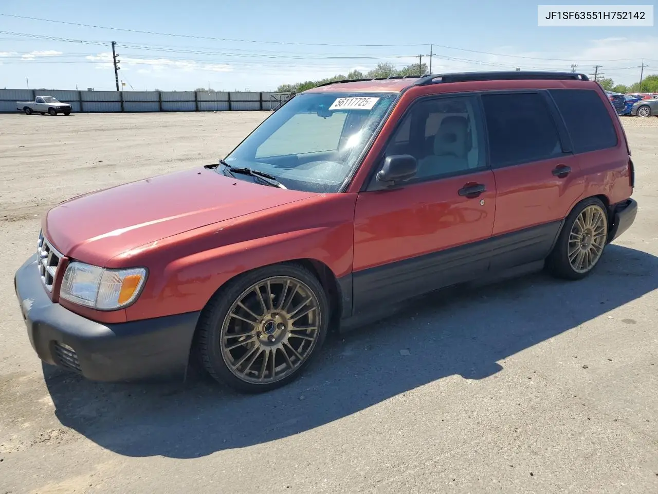 2001 Subaru Forester L VIN: JF1SF63551H752142 Lot: 56117725