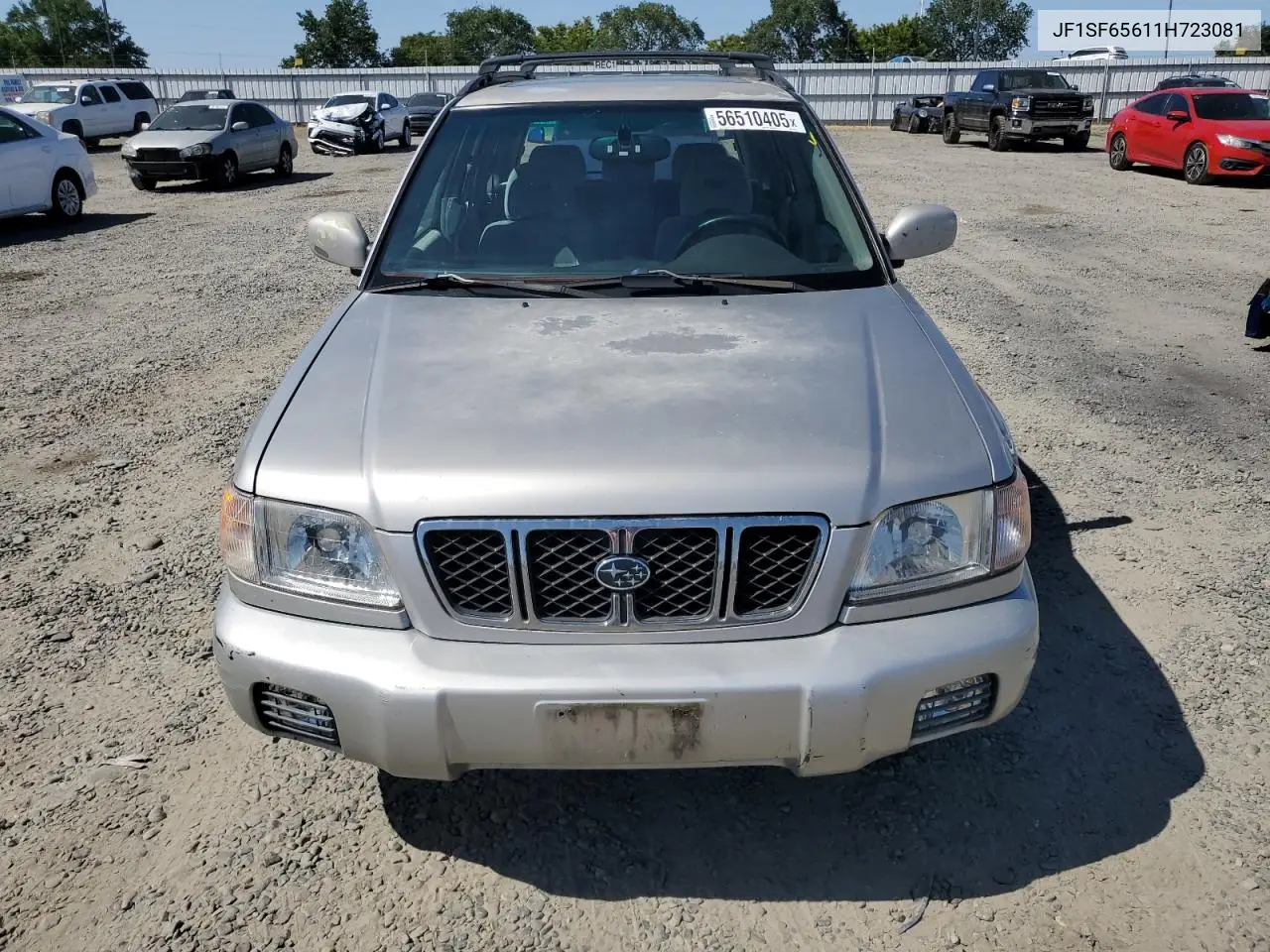 2001 Subaru Forester S VIN: JF1SF65611H723081 Lot: 56510405