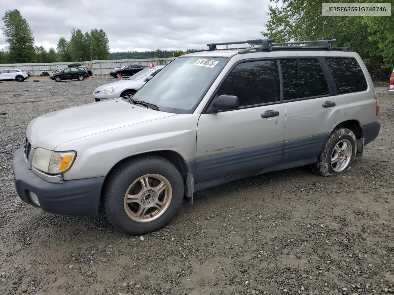 2001 Subaru Forester L VIN: JF1SF63591G748746 Lot: 57610505