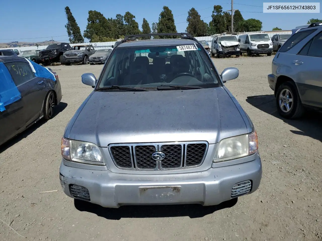 2001 Subaru Forester S VIN: JF1SF65612H743803 Lot: 58748725