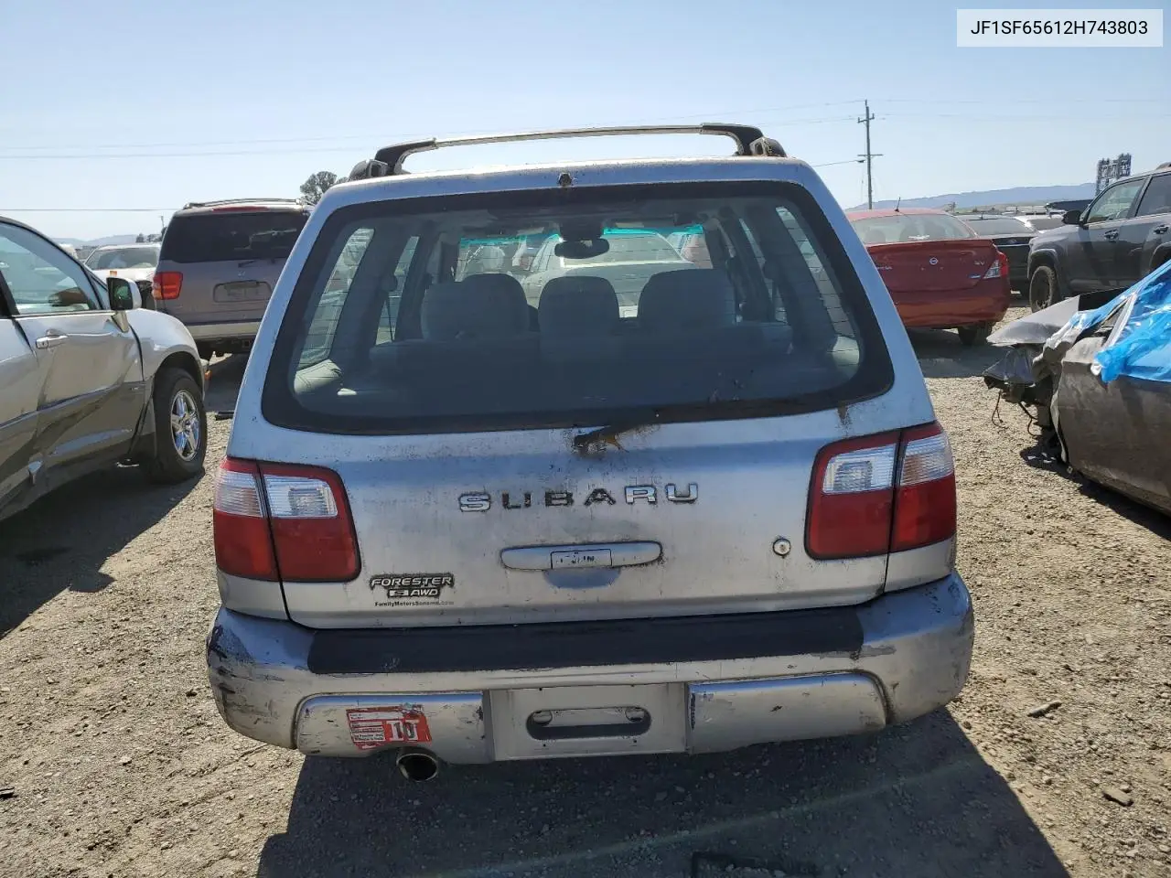 2001 Subaru Forester S VIN: JF1SF65612H743803 Lot: 58748725