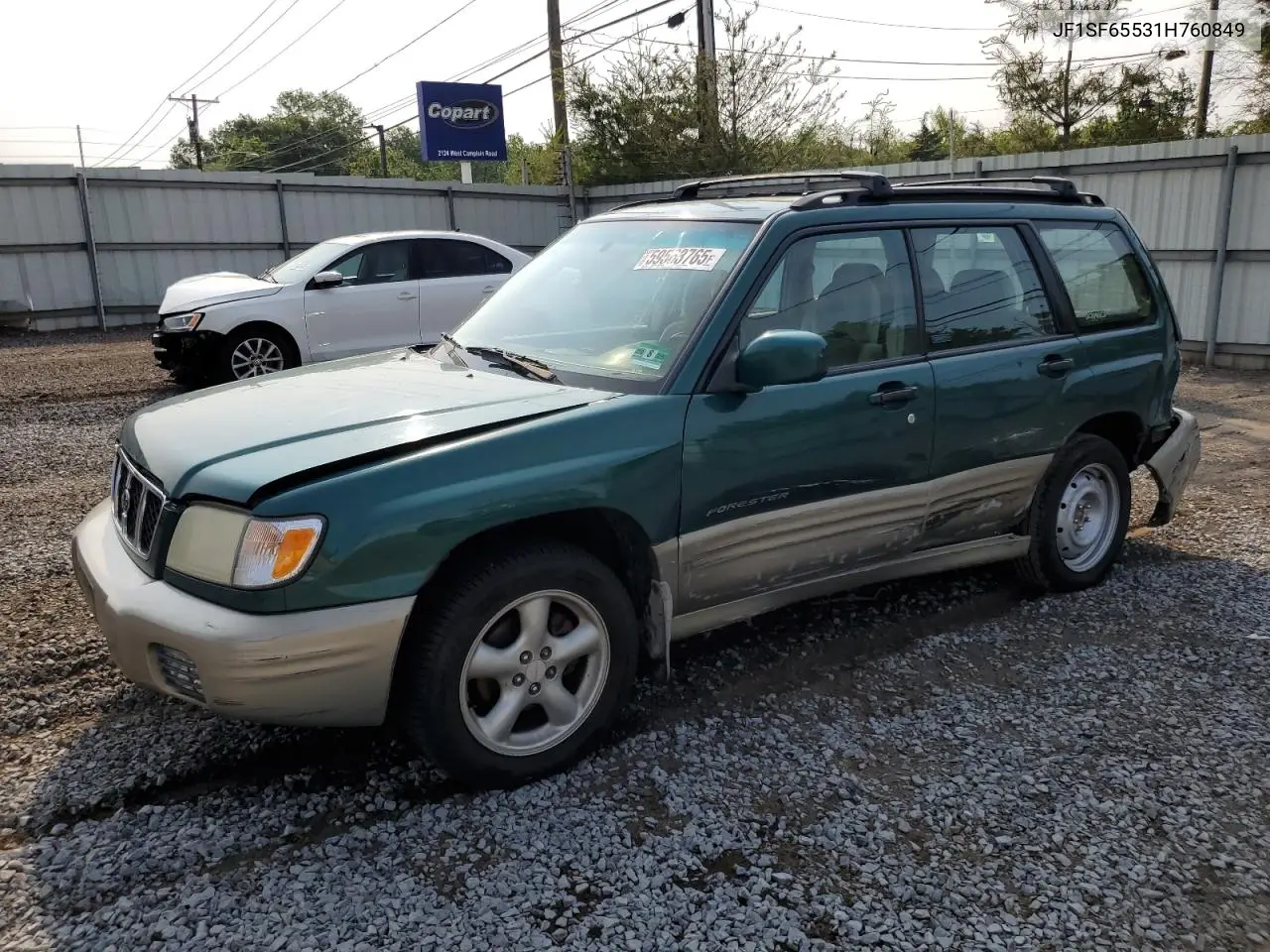 2001 Subaru Forester S VIN: JF1SF65531H760849 Lot: 59563765