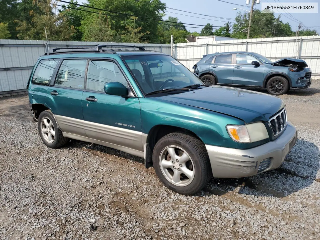 2001 Subaru Forester S VIN: JF1SF65531H760849 Lot: 59563765
