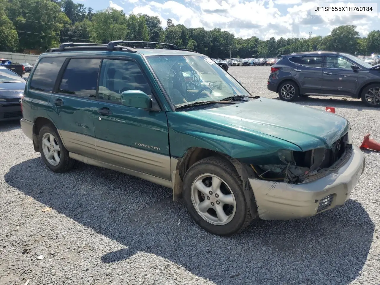 2001 Subaru Forester S VIN: JF1SF655X1H760184 Lot: 62727165