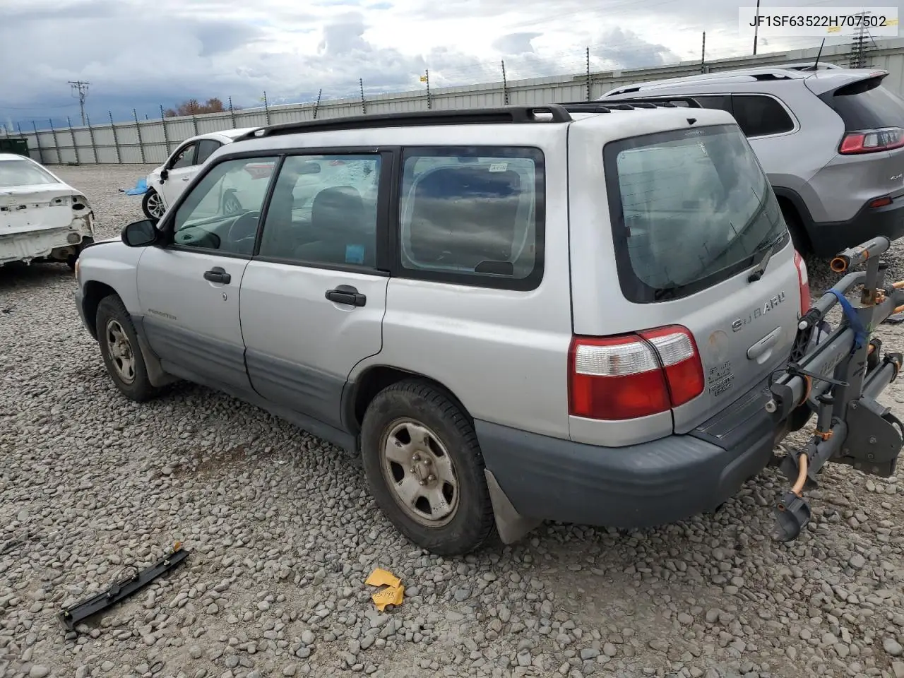 2002 Subaru Forester L VIN: JF1SF63522H707502 Lot: 56715195