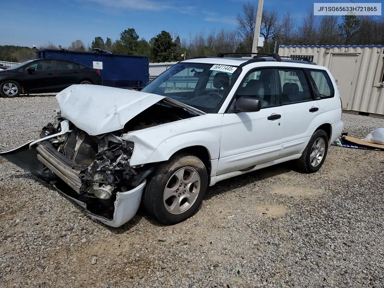 2003 Subaru Forester 2.5Xs VIN: JF1SG65633H721865 Lot: 50411445