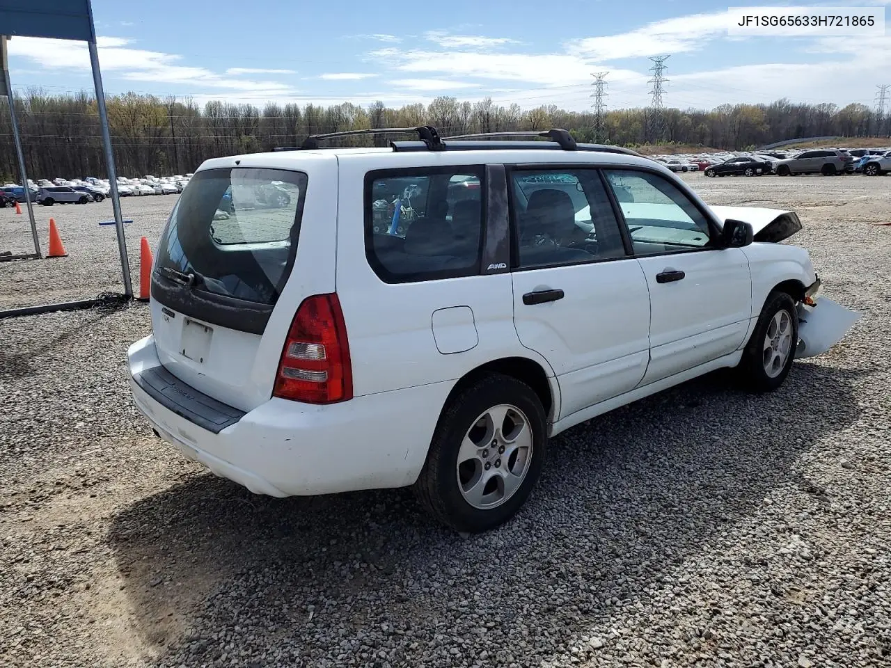 2003 Subaru Forester 2.5Xs VIN: JF1SG65633H721865 Lot: 50411445