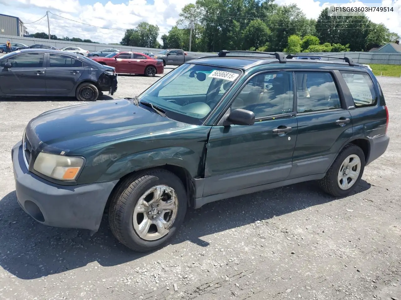 2003 Subaru Forester 2.5X VIN: JF1SG63603H749514 Lot: 56586815
