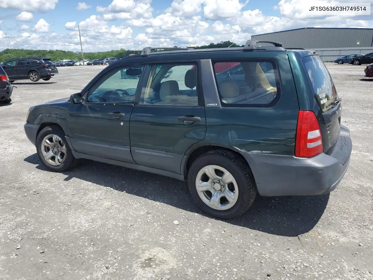2003 Subaru Forester 2.5X VIN: JF1SG63603H749514 Lot: 56586815