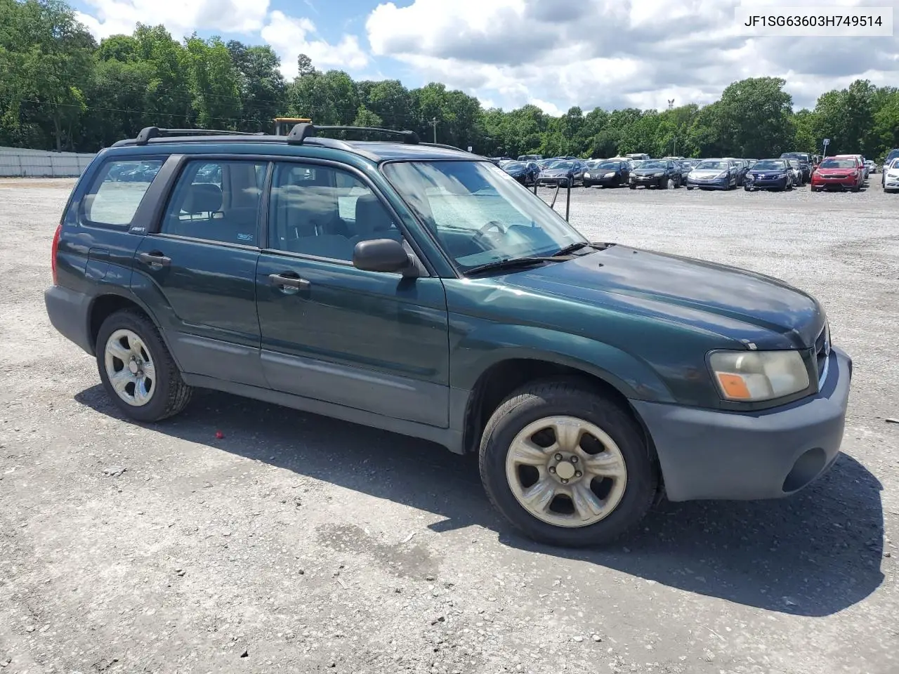 2003 Subaru Forester 2.5X VIN: JF1SG63603H749514 Lot: 56586815