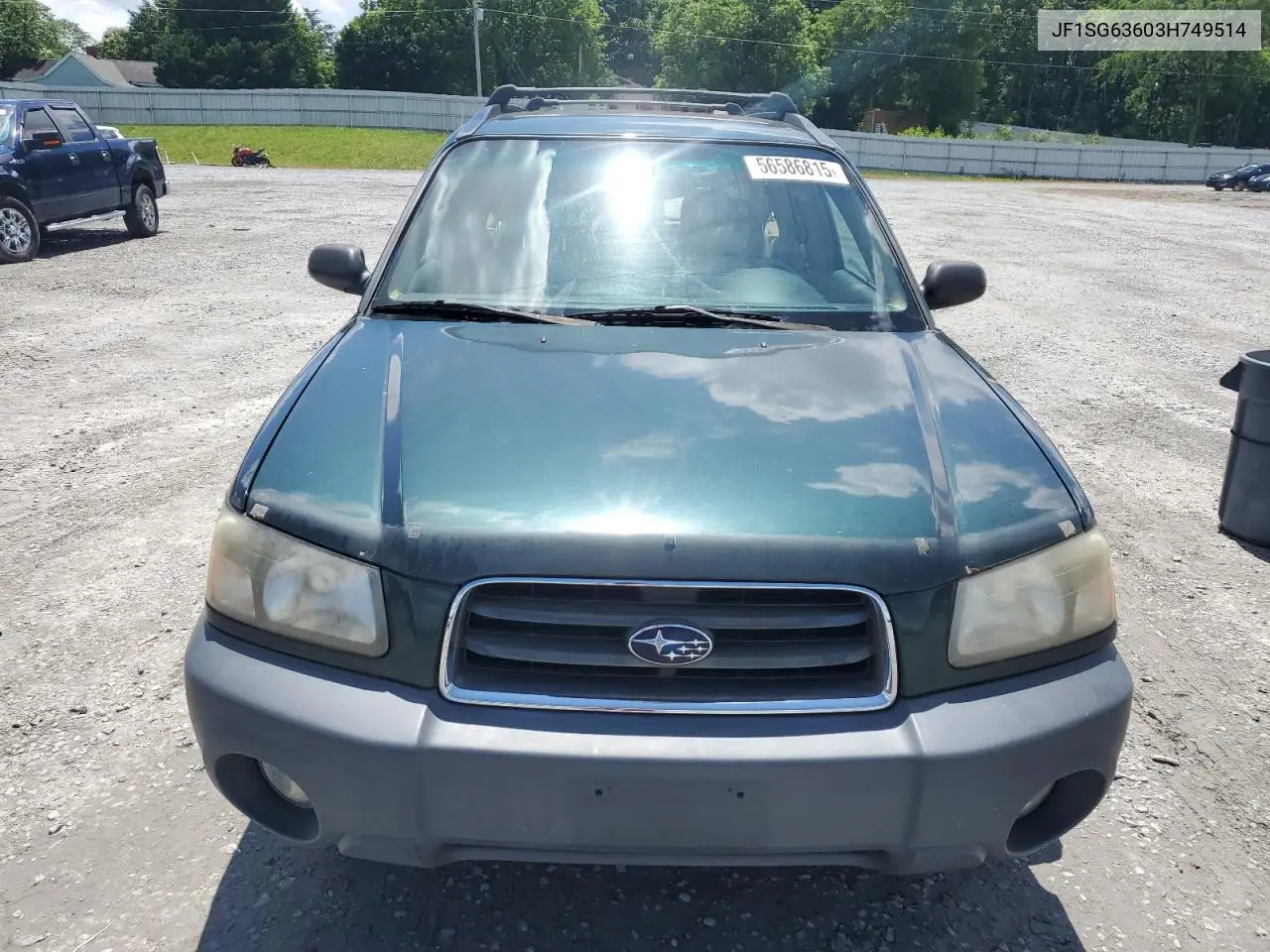 2003 Subaru Forester 2.5X VIN: JF1SG63603H749514 Lot: 56586815